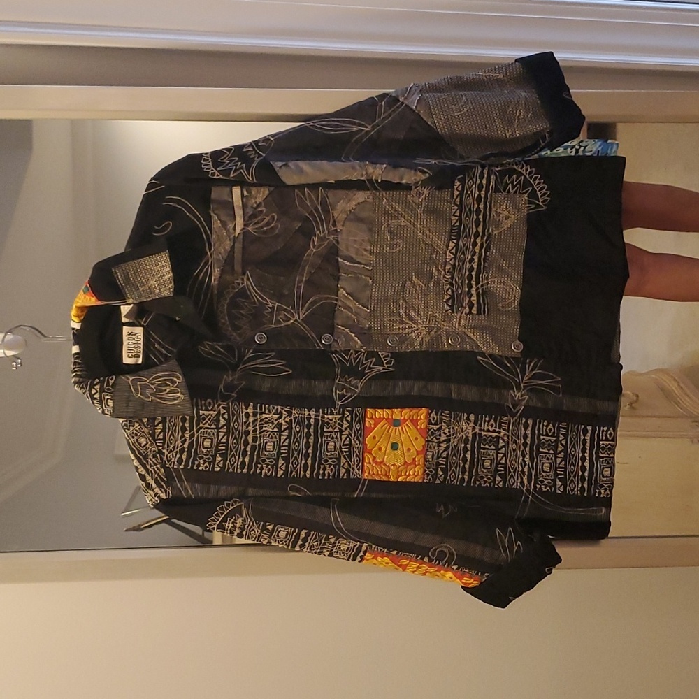 Chico’s Design Embroidered Patchwork Jacket, Size… - image 1